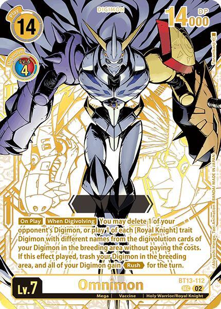 Omnimon (Rare Pull) - BT13-112 - SEC - Foil
