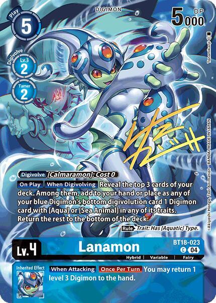 Lanamon (Rare Pull) - BT18-023 - C - Foil