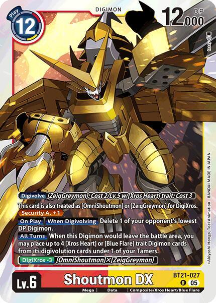 Shoutmon DX - BT21-027 - R - Foil