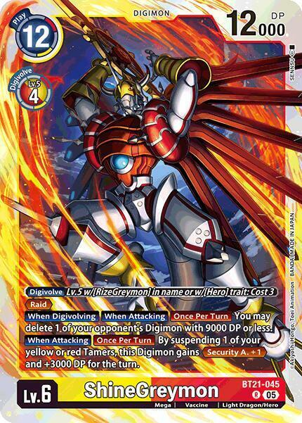 ShineGreymon - BT21-045 - R - Foil