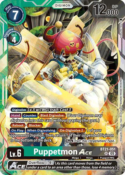 Puppetmon ACE - BT21-051 - SR - Foil