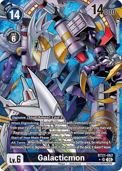 Galacticmon (Alternate Art) - BT21-062 - SR - Foil