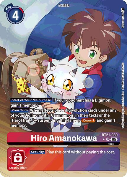 Hiro Amanokawa (Alternate Art) - BT21-080 - SR - Foil