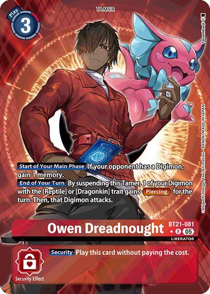 Owen Dreadnought (Alternate Art) - BT21-081 - R - Foil