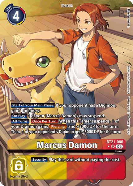 Marcus Damon (Alternate Art) - BT21-086 - SR - Foil