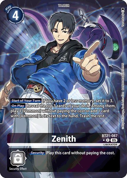 Zenith (Alternate Art) - BT21-087 - R - Foil
