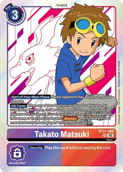 Takato Matsuki - BT21-089 - SR - Foil