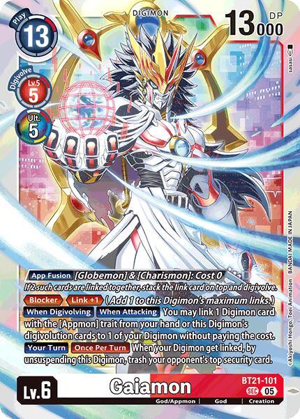 Gaiamon - BT21-101 - SEC - Foil
