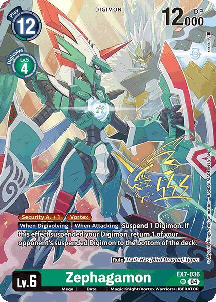 Zephagamon (Rare Pull) - EX7-036 - SR - Foil
