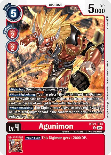 Agunimon - BT21-013 - U