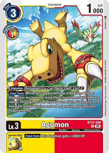 Agumon - BT21-040 - BT21-040 - U