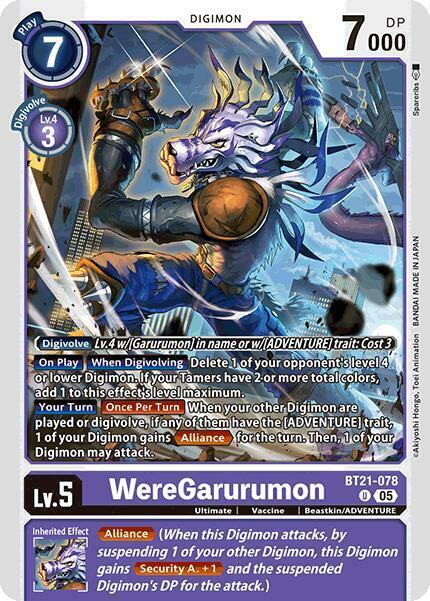 WereGarurumon - BT21-078 - U
