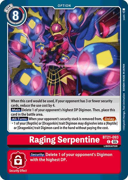 Raging Serpentine - BT21-093 - C