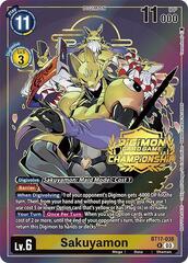 Sakuyamon (Championship 2024 Gold Stamp Card Set) - BT17-038 - R - Foil
