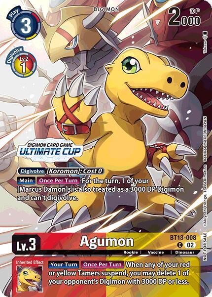 Agumon (Ultimate Cup 2024) - BT13-008 - C - Foil