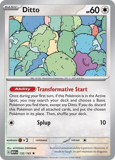 Ditto (Non-Holo) - 132/165 - Rare