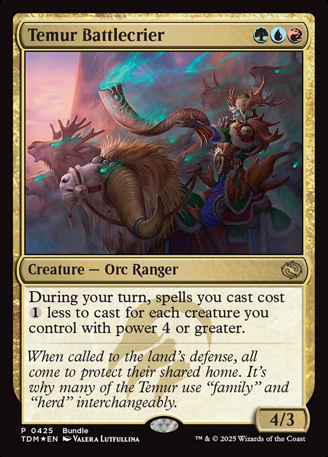 Temur Battlecrier - Foil - Bundle Promo