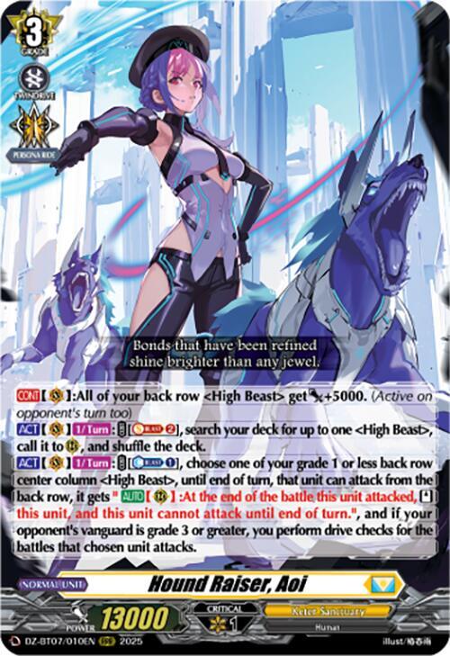 Hound Raiser, Aoi - DZ-BT07/010EN - RRR