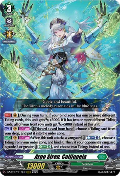 Argo Siren, Calliopeia - DZ-BT07/013EN - RRR