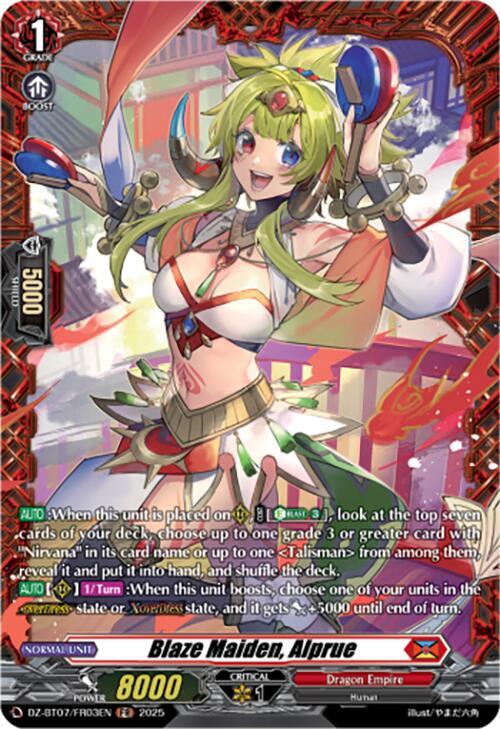 Blaze Maiden, Alprue - DZ-BT07/FR03EN - FR