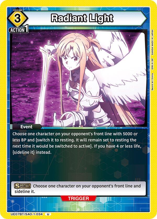 Radiant Light - UE07BT/SAO-1-034 - Uncommon