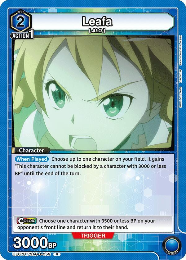 Leafa (059) - UE07BT/SAO-1-059 - Rare - Foil