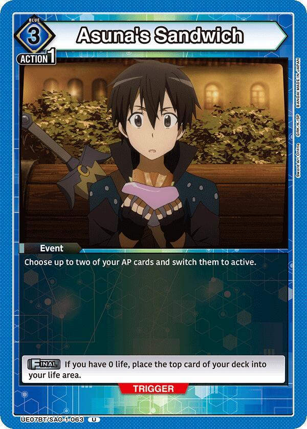 Asunas Sandwich - UE07BT/SAO-1-063 - Uncommon
