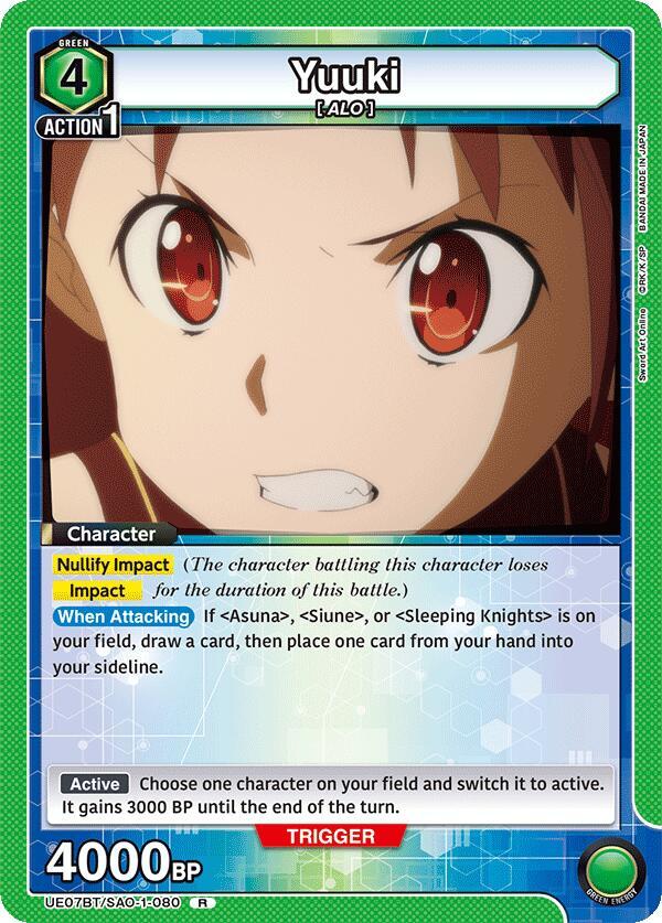 Yuuki (080) - UE07BT/SAO-1-080 - Rare - Foil