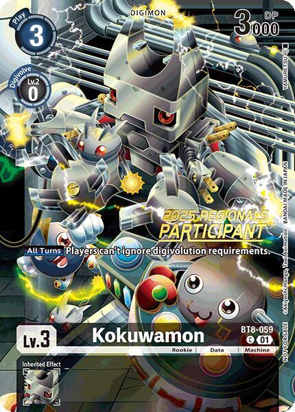 Kokuwamon (2025 Regionals Participant) - BT8-059 - C - Foil