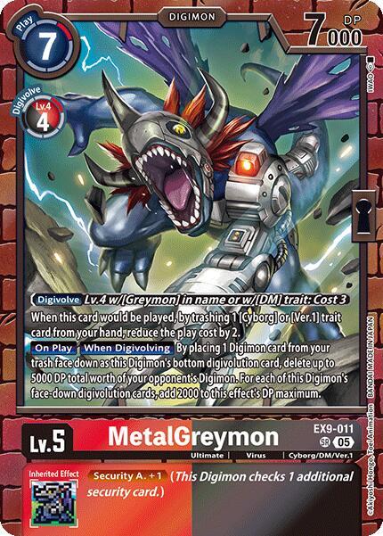 MetalGreymon - EX9-011 - SR - Foil