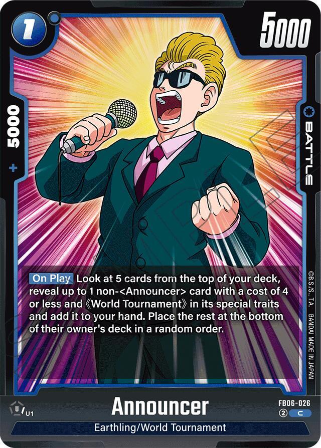 Announcer - FB06-026 - C