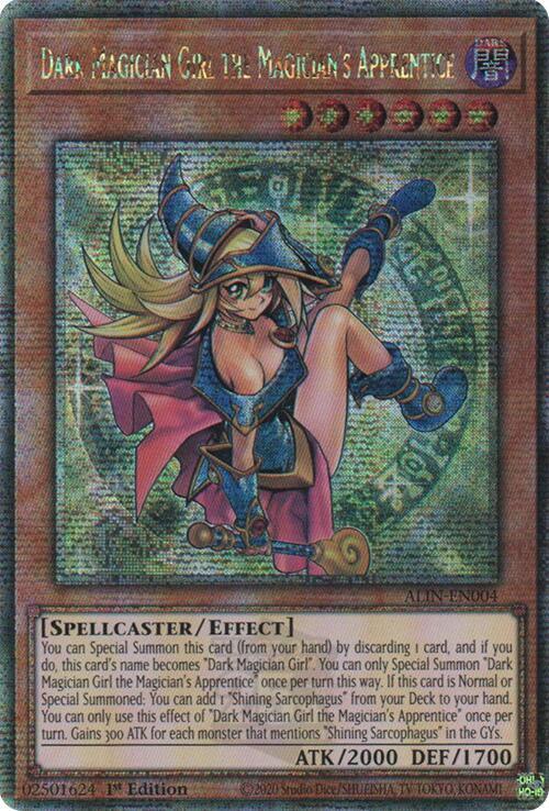 Dark Magician Girl the Magicians Apprentice - ALIN-EN004 - Quarter Century Secret Rare - 1st Edition