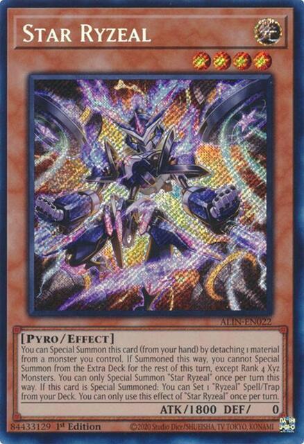 Star Ryzeal - ALIN-EN022 - Secret Rare - 1st Edition