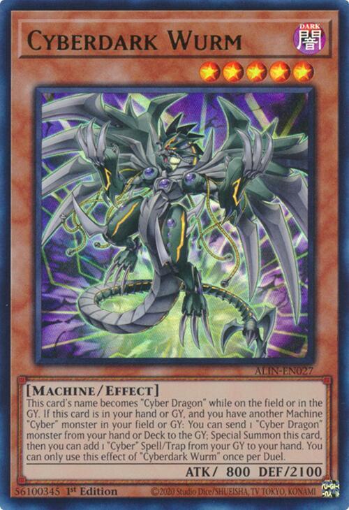 Cyberdark Wurm - ALIN-EN027 - Ultra Rare - 1st Edition
