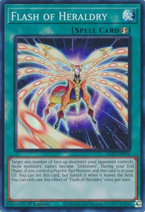 Flash of Heraldry - ALIN-EN056 - Super Rare - 1st Edition