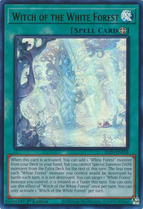 Witch of the White Forest - ALIN-EN058 - Ultra Rare - 1st Edition