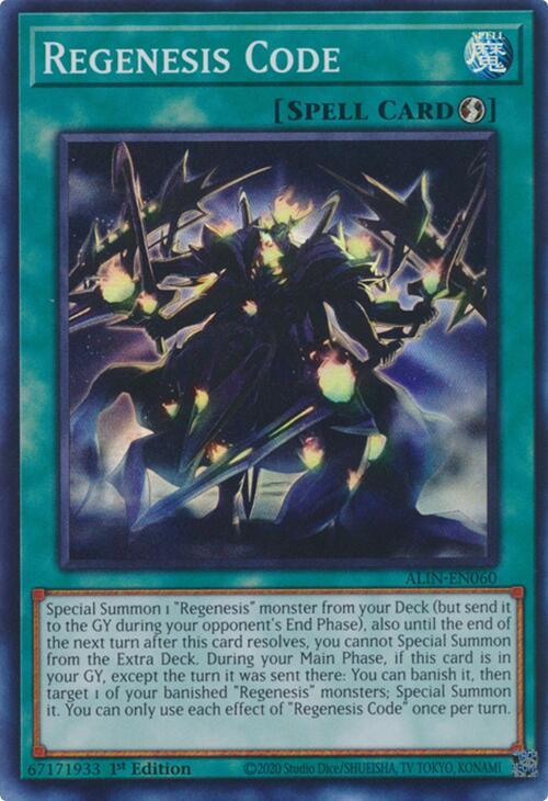 Regenesis Code - ALIN-EN060 - Super Rare - 1st Edition