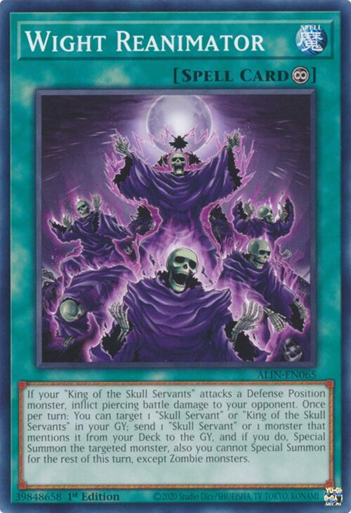Wight Reanimator - ALIN-EN065 - Common - 1st Edition
