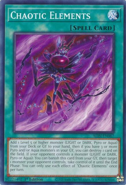 Chaotic Elements - ALIN-EN067 - Common - 1st Edition