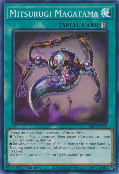 Mitsurugi Magatama - ALIN-EN094 - Super Rare - 1st Edition