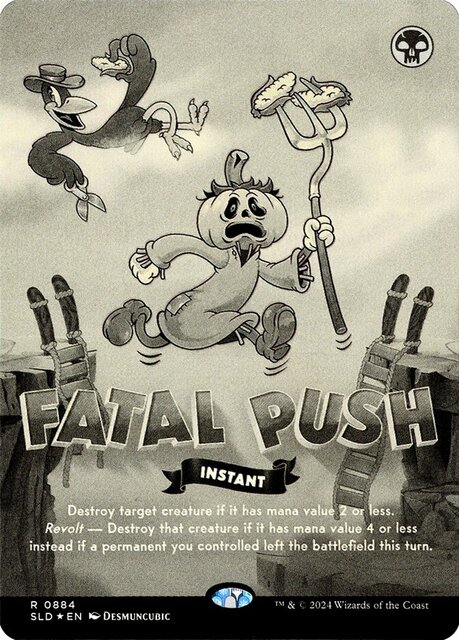 Fatal Push (0884) - Black & White Foil