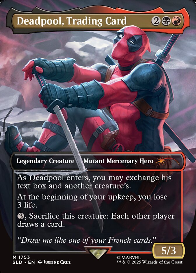 Deadpool, Trading Card - Rainbow Foil