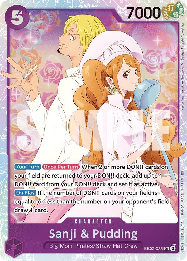 Sanji & Pudding - EB02-035 - SR - Foil