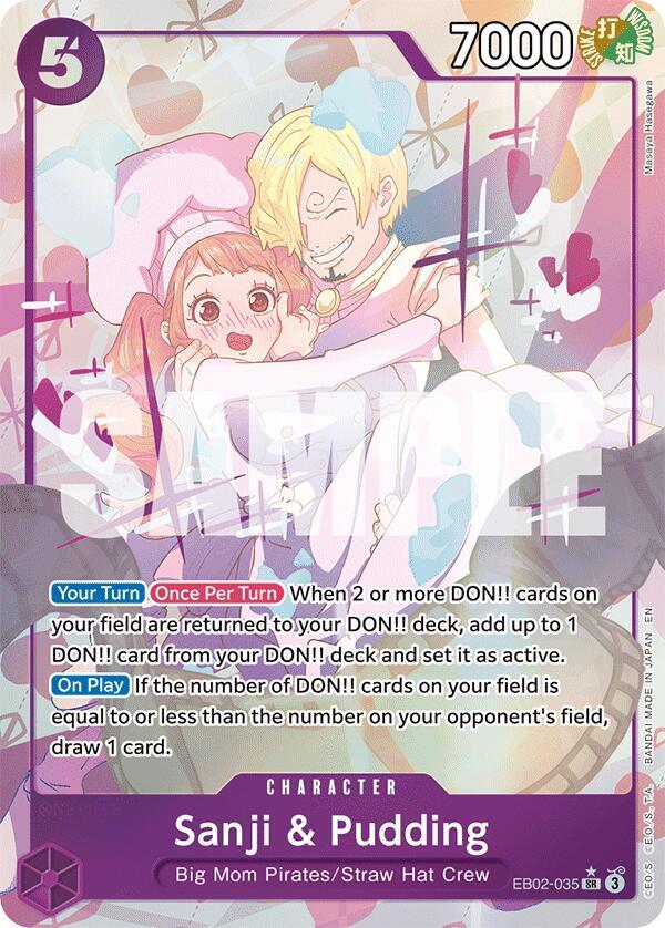 Sanji & Pudding (Alternate Art) - EB02-035 - SR - Foil