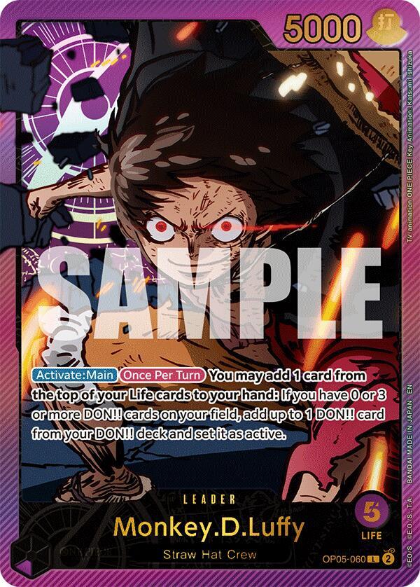 Monkey.D.Luffy (SPR) - OP05-060 - L - Foil