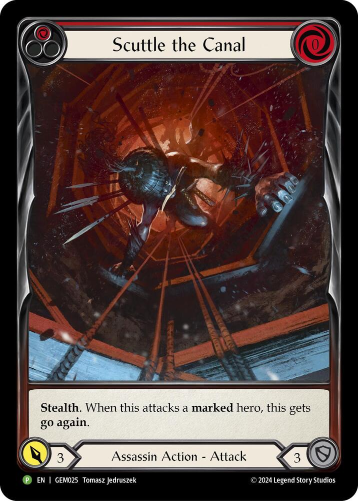 Scuttle the Canal (Red)