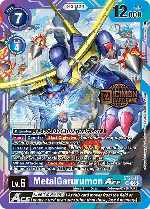 MetalGarurumon ACE - ST21-11 - SR - Foil