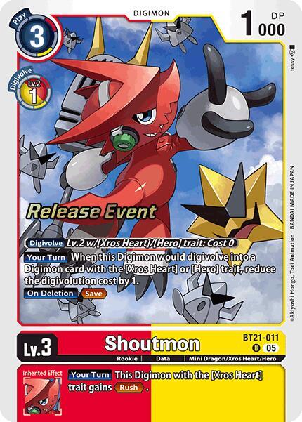Shoutmon - BT21-011 - U - Release Event Foil
