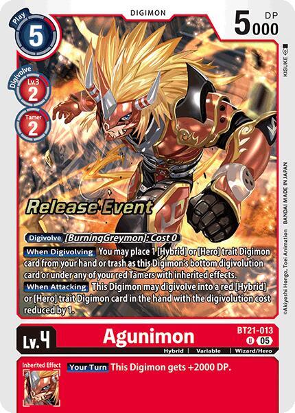 Agunimon - BT21-013 - U - Foil