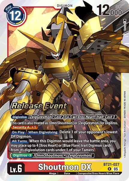 Shoutmon DX - BT21-027 - R - Foil